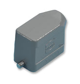 HARTING 0930 010 1541 Heavy Duty Connector Hood, PG16 Side Entry, 2 Pegs, Low Profile, Han B Series, 90�, Aluminium Body